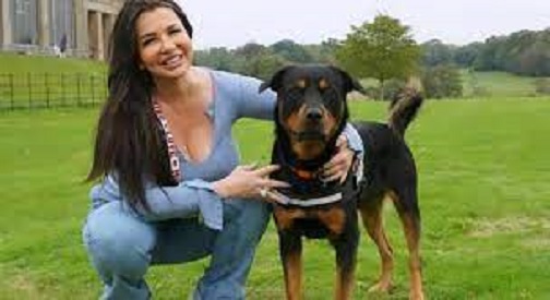 fran sawyer with her dog